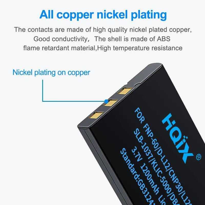 ❃ HQIX  สําหรับ Olympus Az-1 Az-2 กล้อง Li-20B Charger แบตเตอรี่ ❃