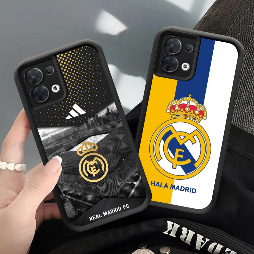 CK-25 Real Madrid Football Club ปลอกซิลิโคนหรูหราสําหรับ OPPO F21 F21S K9X Reno 7 8 ค้นหา X5 Lite Pr