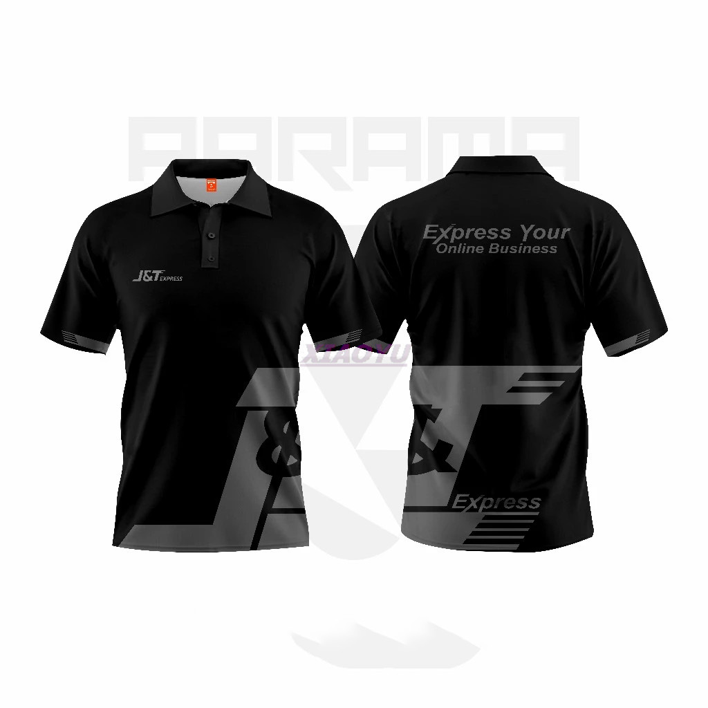 พารามา!! | Original Jnt Express Jersey พิมพ์เต็ม Cool J&t Package Courier Driver เสื้อผ้า