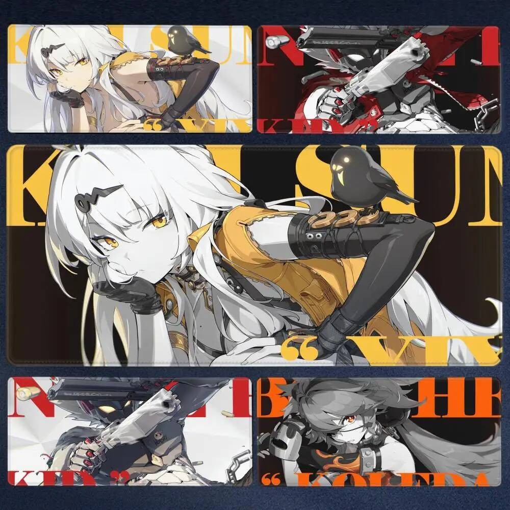 ZZZ Gaming ใหม่ตัวอักษร Yixuan แผ่นรองเมาส์ Evelyn Vivian Anby Ellen Zenless Zone Zero คีย์บอร์ดโต๊ะ
