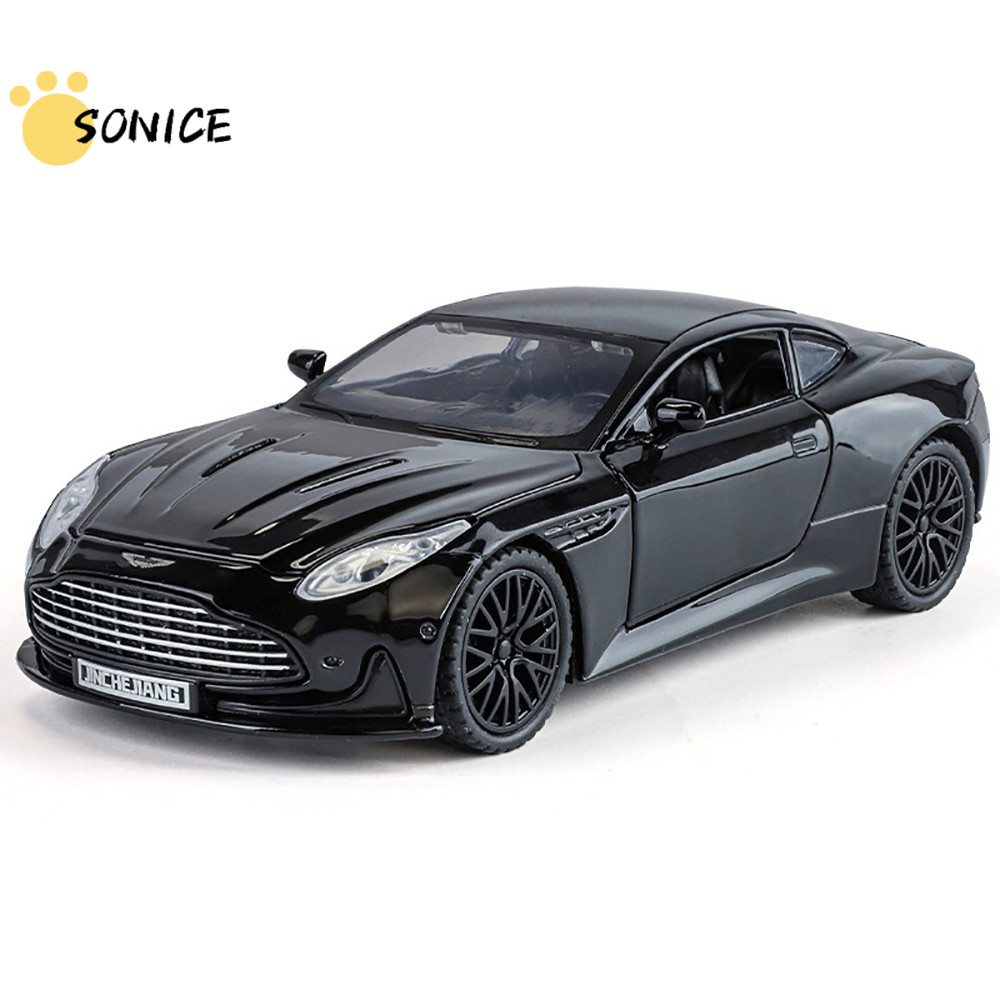 1:32 Diecast ของเล่นสําหรับ Aston Martin DB12 ประตูเปิดรถรุ่นรถโลหะผสมของเล่นคอลเลกชันของขวัญสําหรับ