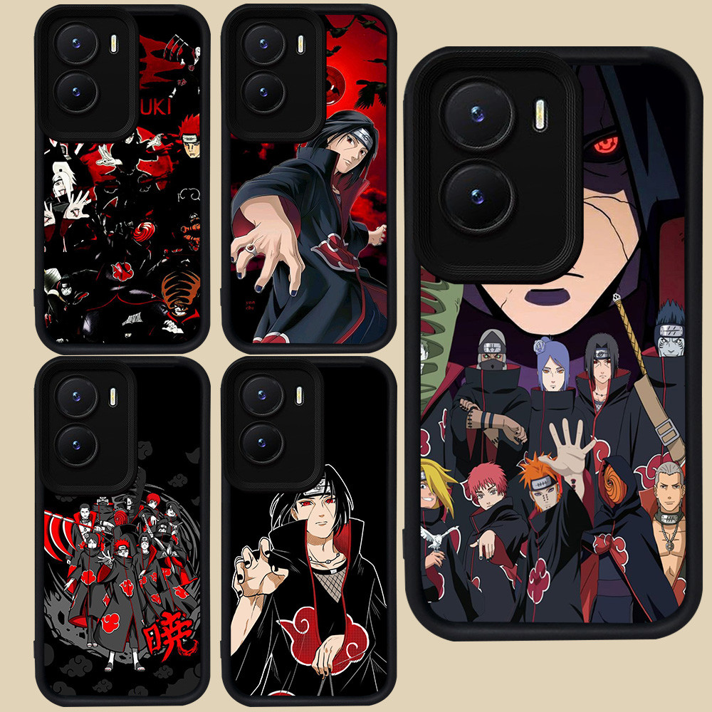 ปลอกสีดําสําหรับ VIVO Y16 T4 IQOO 13 Z10 Z9X Y35 Z9 Y75 Y55 Y22s Y01 Y15a Y15s Y56 Y22 5G R90 Akatsu