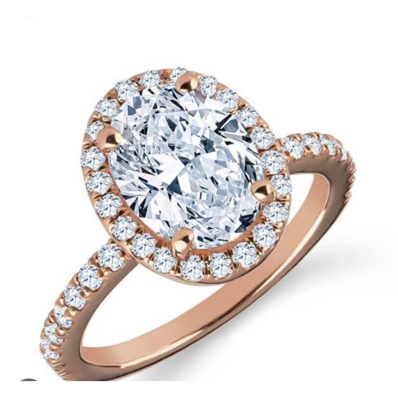 CVD Diamond Solitaire Ring แหวนเพชรแท้ ทองคำ 9K 1.05 ct HPHT Lab Grown Diamond น้ำ 100 (D) VS1 ทองค