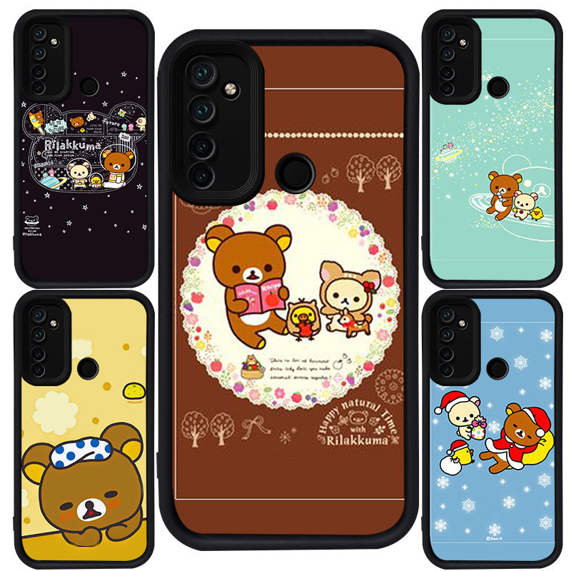 เคสสําหรับRealme 6i 14 14t 14x C71 C73 Narzo 10 C75 C2 10A C17 5s 5 7i 5i C2s 20A 9iซิลิโคนสีดําM-89