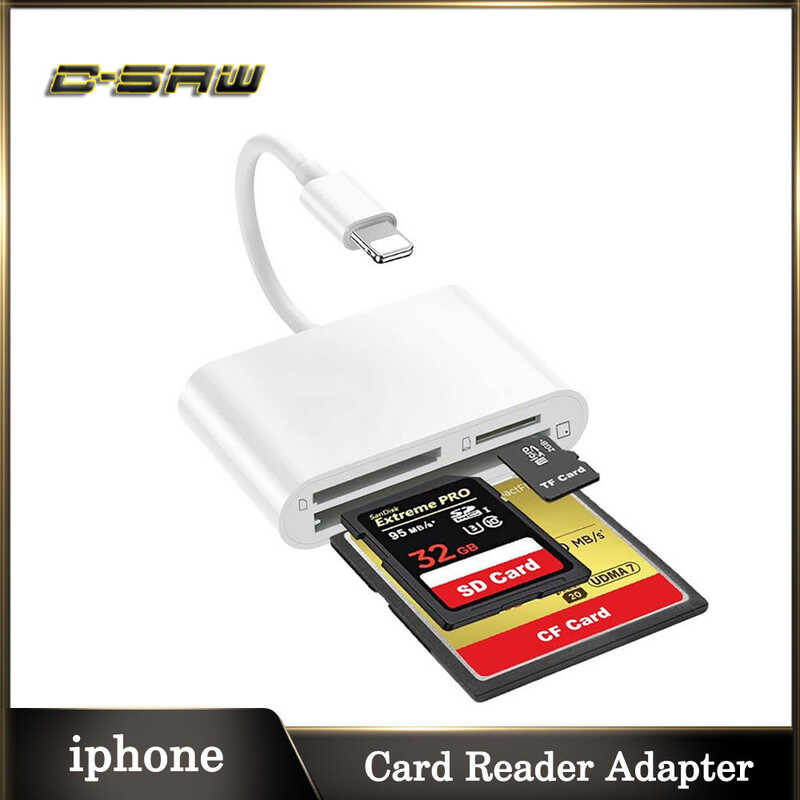 ❤ C-Saw เป็น TF Micro SD CF Card Reader อะแดปเตอร์ OTG Usb-C สำหรับ Iphone13 Pro Max 12 Iphone