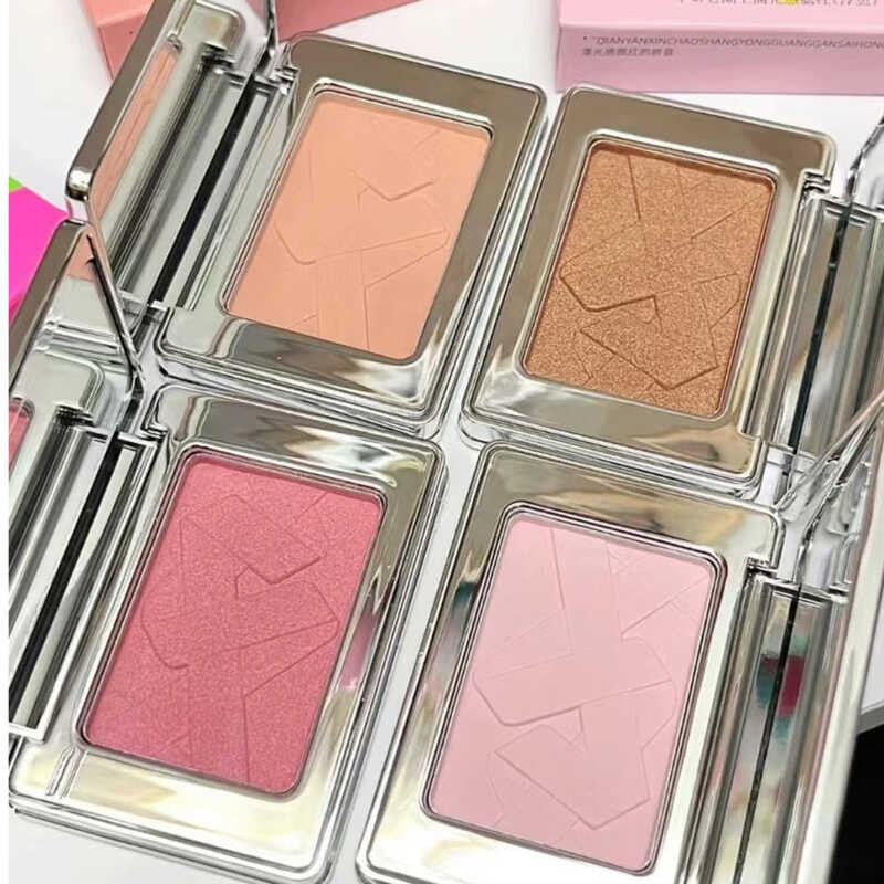 ▥ Qianyan Powder Blusher Light Sense ขยายสี High Gloss เครื่องสําอางค์คร