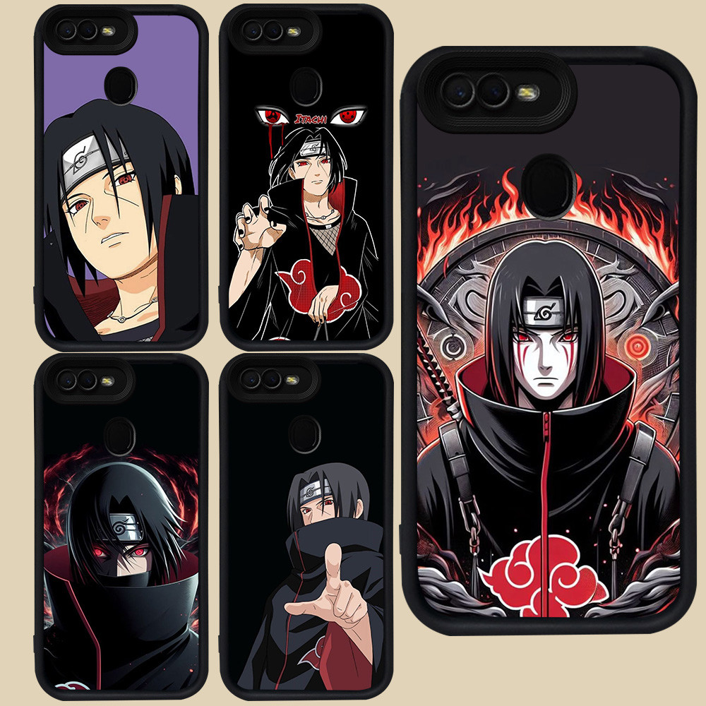 ปลอกสีดําสําหรับ OPPO F5 A3S A12E F9 A12 F7 A1K A5S A5 A7 A12s Pro R48 Naruto Itachi