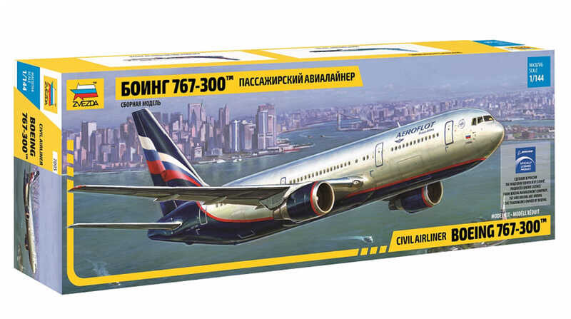 1/144 ZVEZDA 7005 โมเดลเครื่องบินโบอิ้ง 767-300