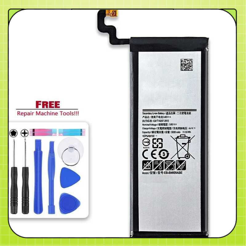 ใหม่ EB-BN920ABE แบตเตอรี่สำหรับ Samsung Galaxy N920T N920C N920P Note5 SM-N9208 โทรศัพท์มือถือ +