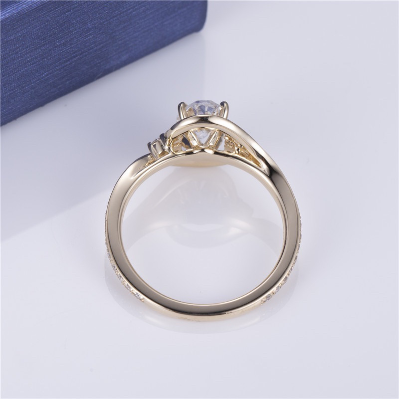 CVD Diamond Solitaire Ring แหวนเพชรแท้ ทองคำ 9K 1.00ct HPHT Lab Grown Diamond น้ำ 100 (DEF) VVS-VS