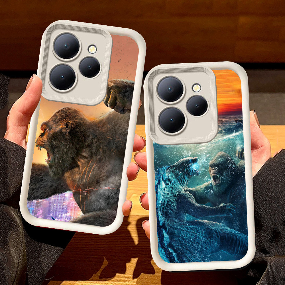 ปลอกสีขาวสําหรับ ITEL A50 P65 S23 A80 A70 P55 RS4 A90 5G S71 Godzilla vs Kong