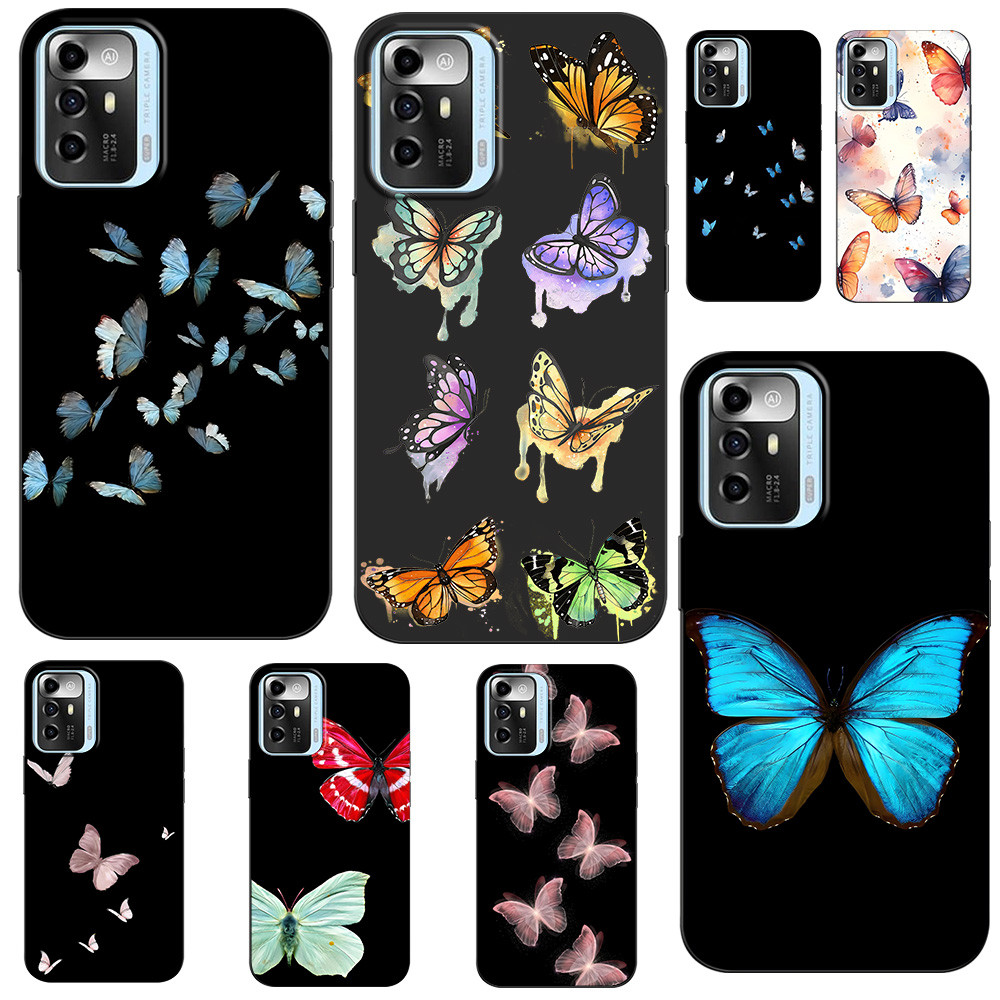 เคส Ribbon Zte Blade A72 5G เคสโบว์ เคสผีเสื้อ เคสคล้องคอ เคสห้อยคอ เคสน่ารัก เคสเชอร์รี่ เคสเชอรี่ 