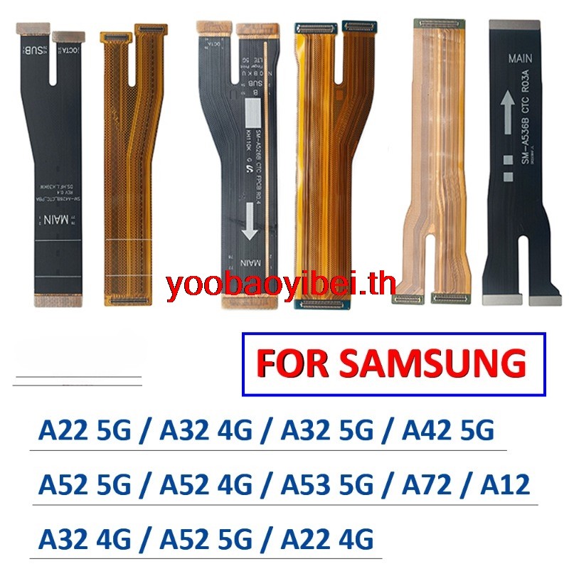 Ybei- Original เปลี่ยนเมนบอร์ดบอร์ดหลักเชื่อมต่อ Flex สําหรับ Samsung Galaxy A21 A72 A22 A33 A42 A52