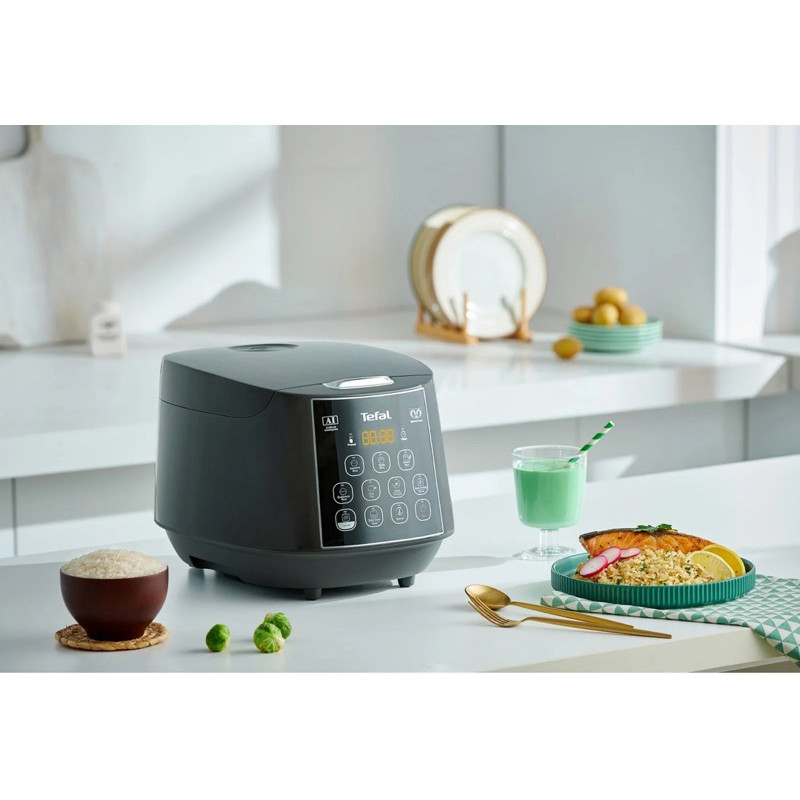 hot🔥การประกันคุณภาพ🔥 Tefal 1.8L Easy Plus AI Smart Rice Cooker (11 Programs) 10 Cups RK736B / RK7