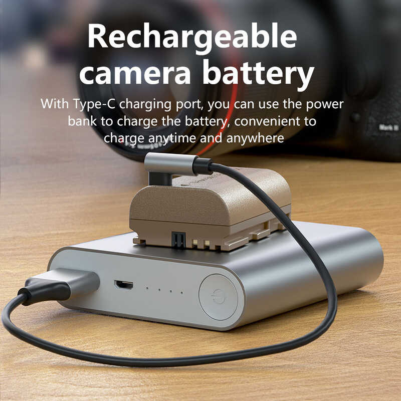 ▣ LLANO แบตเตอรี่กล้อง Lp-E6nh 2400Mah For A9/A7r3ilce-9A7r4 A7r3 A7m3 A6600/A7s3/A7c/A9m2 แบตเ