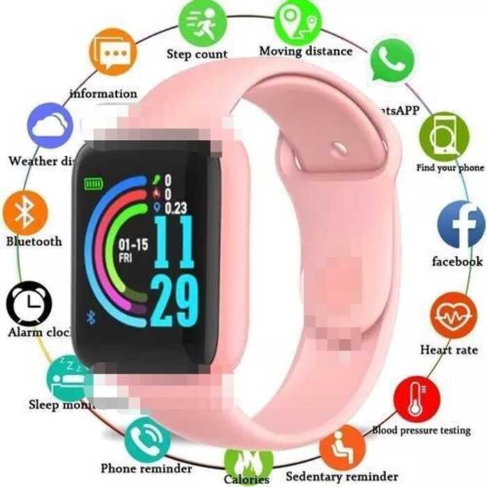 ❤ Popular Smart Watch Y68s Outdoor Three-Proof Waterproof Record Number Of Steps Monitoring Mod