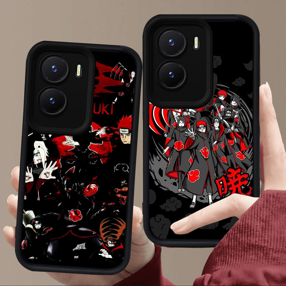 E13 Akatsuki ItachiปลอกสําหรับซิลิโคนสีดําVIVO Y35 IQOO Z9X Y56 Z9 Y22s Y75 Y15a Y15s Y55 Y01 Y22 Y1