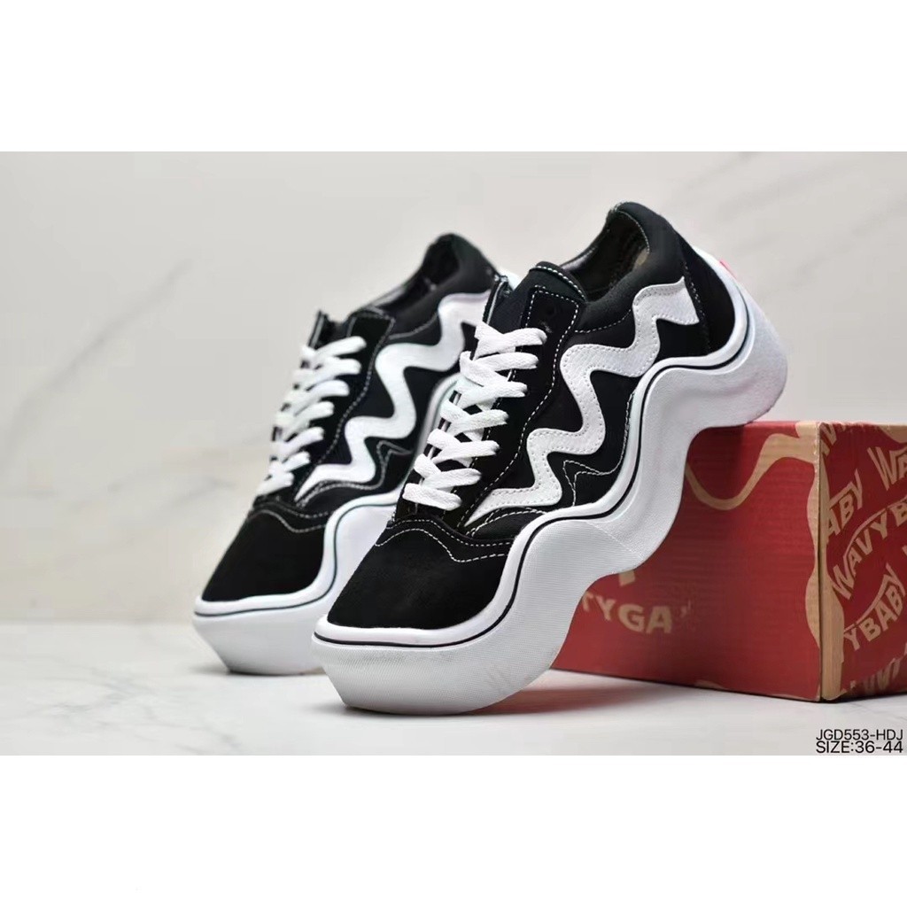 2024 Vans x MSCHF 'wavy Baby' รองเท้าลําลอง สไตล์เรโทร