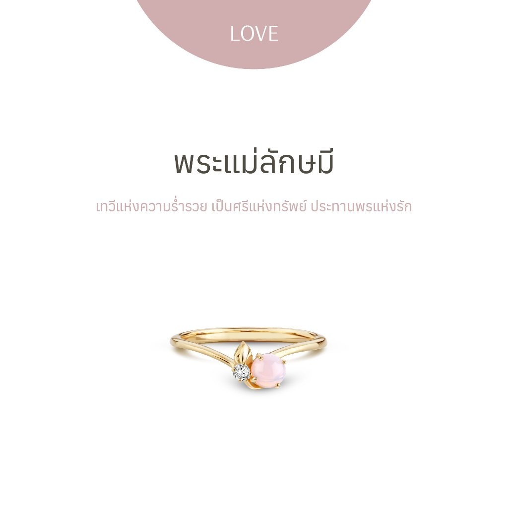 พระแม่ลักษมี | Golden Gold My Dear Lotus ring - แหวน