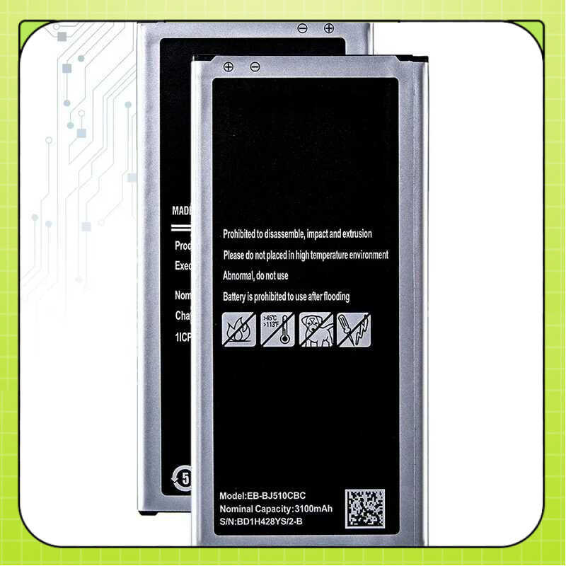 แบตเตอรี่โทรศัพท์มือถือ Samsung Galaxy J5 2016 รุ่น J510 J510F J510G J5109 J5108 EB-BJ510CBE 3100mAh