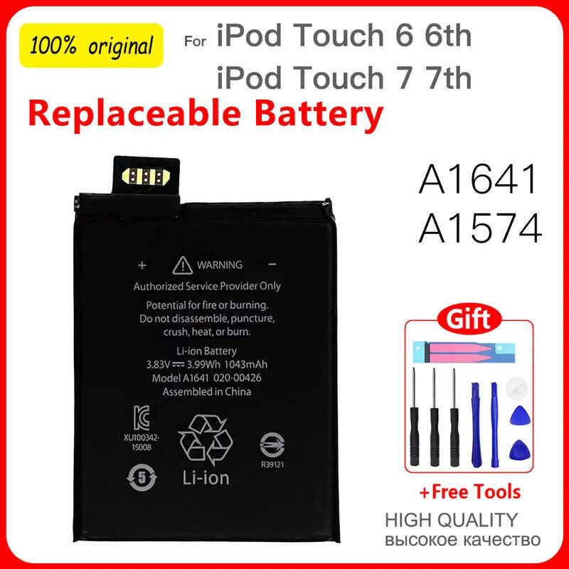 ❤ 1043Mah 3.99Wh A1641 A1574 Replacement Li-Polymer Ipod Touch 6 6G 6Th 7 7Th 7G Generation Bat