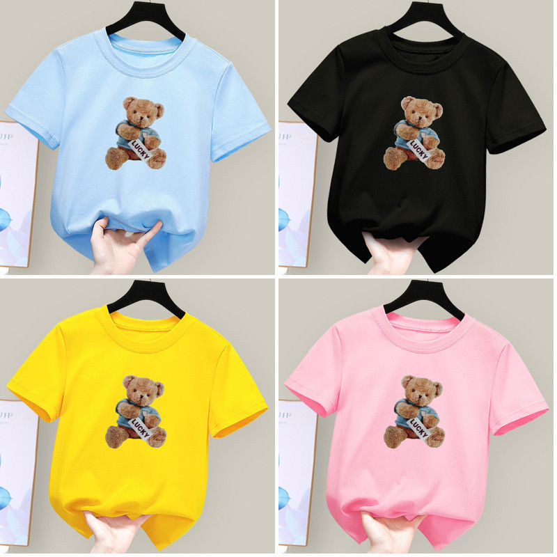 Playful Girls Everyday Kids Boys Girls Short Sleeve Round Neck Tee Tee Tee Tee Tee Tee Tee Tee Tee T