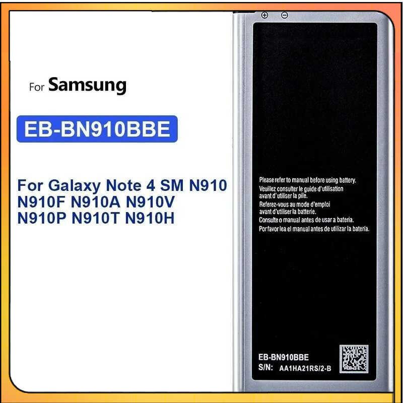 EB-BN910BBE 3220mAh Battery For Samsung Galaxy Note 4 Note4 N910 N910H N910A N910C N910F N910FQ N910