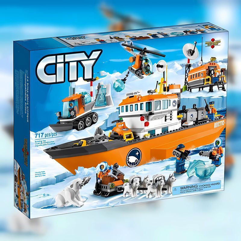 ใช้งานร่วมกับ LEGO City Series Polar Adventure Plane Arctic บล็อกตัวต่อสำหรับเด็กของเล่นเด็กของขวัญ