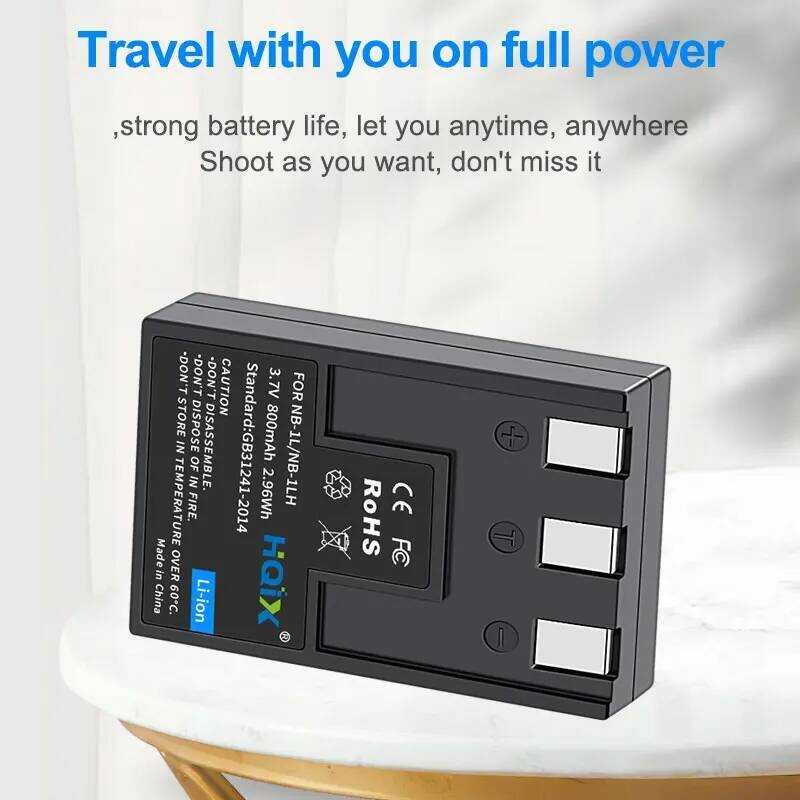 ❃ HQIX  สําหรับ Canon POWERSHOT 100 S230 S300 S330 S400 S410 S500 IXUS 300A 200A 500 กล้อง Nb-1L ❃