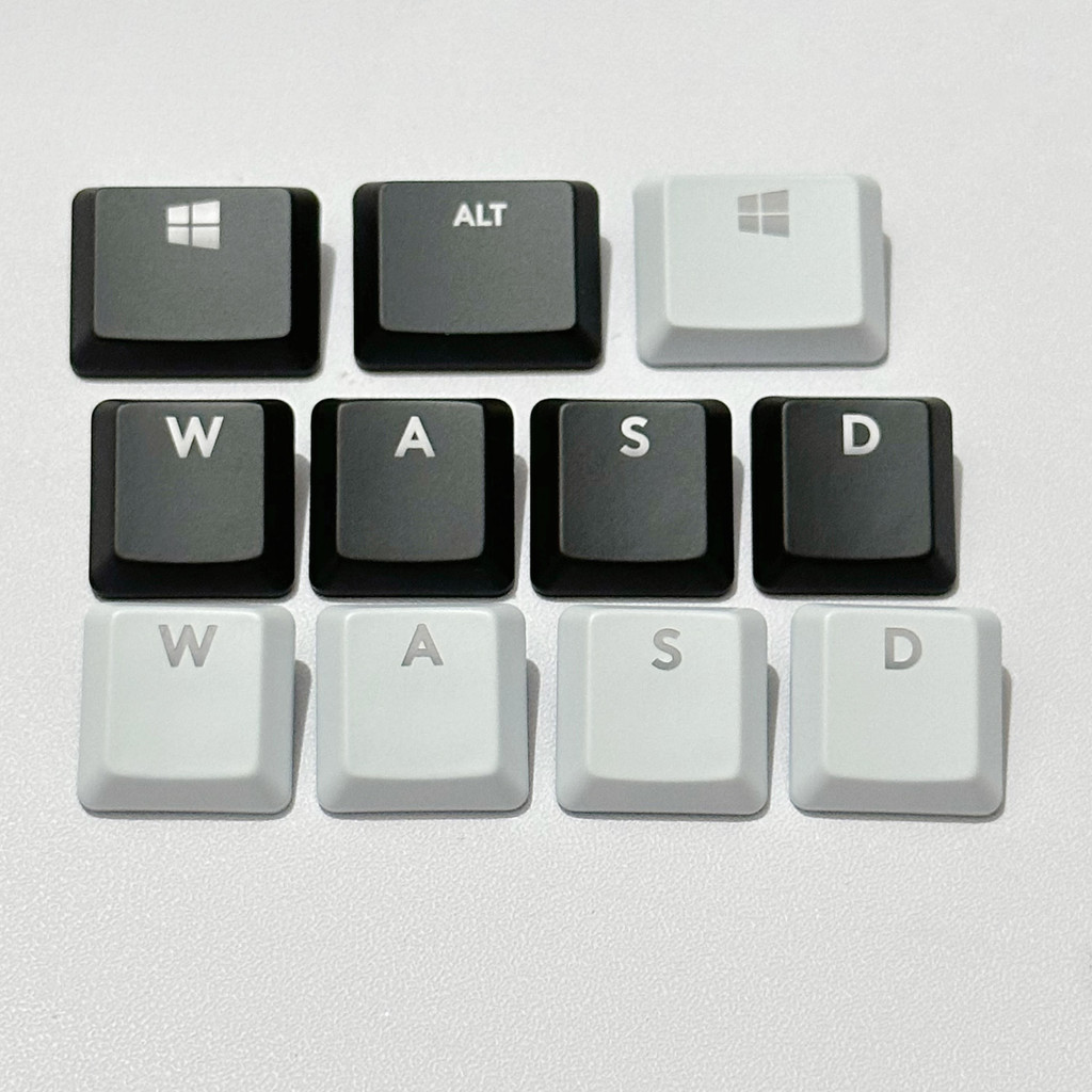G913 ปุ่มกดส่งแสงเหมาะสําหรับ Logitech G913TKL คีย์บอร์ดเสริมคีย์เดี่ยวสีดําและสีขาว WASD/CTRL