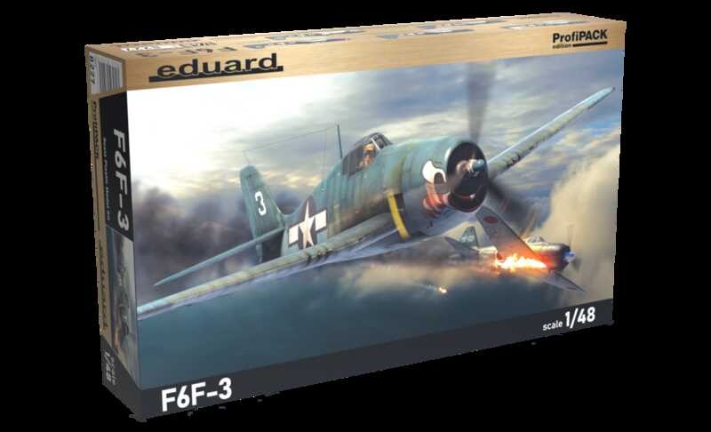 ชุดประกอบโมเดล Eduard 8227 1/48 F6F-3 Hellcat Deluxe Edition