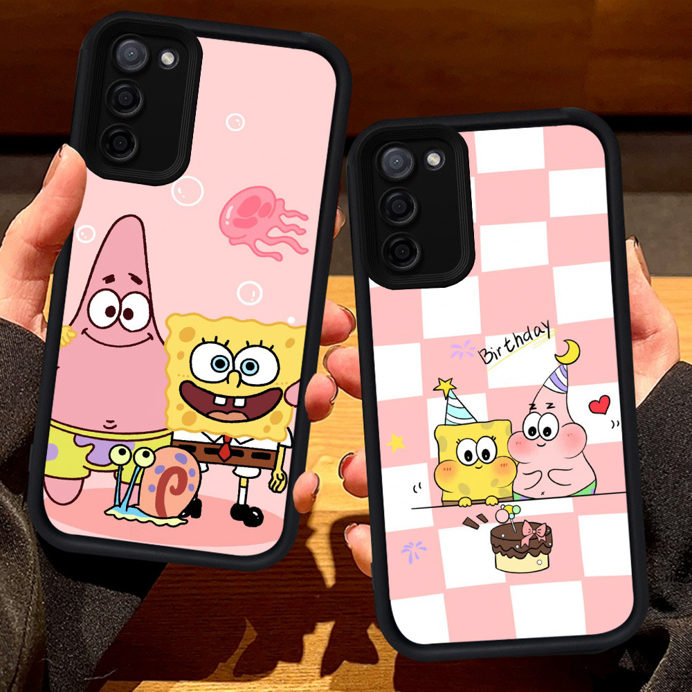 SAMSUNG S2 SpongeBobปลอกสําหรับSamsung M02S M02 A71 A02S A51 J4 A31 F02S A03S J6 A02 A03 Core Plusสี