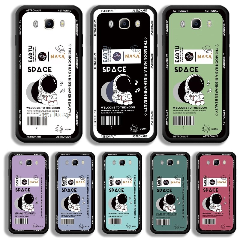 สําหรับ Samsung ON5 2016 ON7 2016 ON8 NFC Tide Space นักบินอวกาศ Nasa Square Soft TPU เคสโทรศัพท์ ST