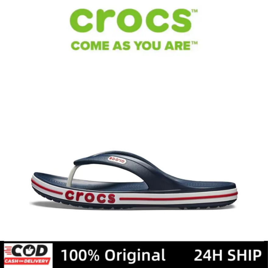 Crocs Bayaband รองเท้าแตะสีน้ำเงินเข้ม Unisex กลางแจ้งเทรนด์ผู้ชายและผู้หญิงรองเท้า 205393-4CC