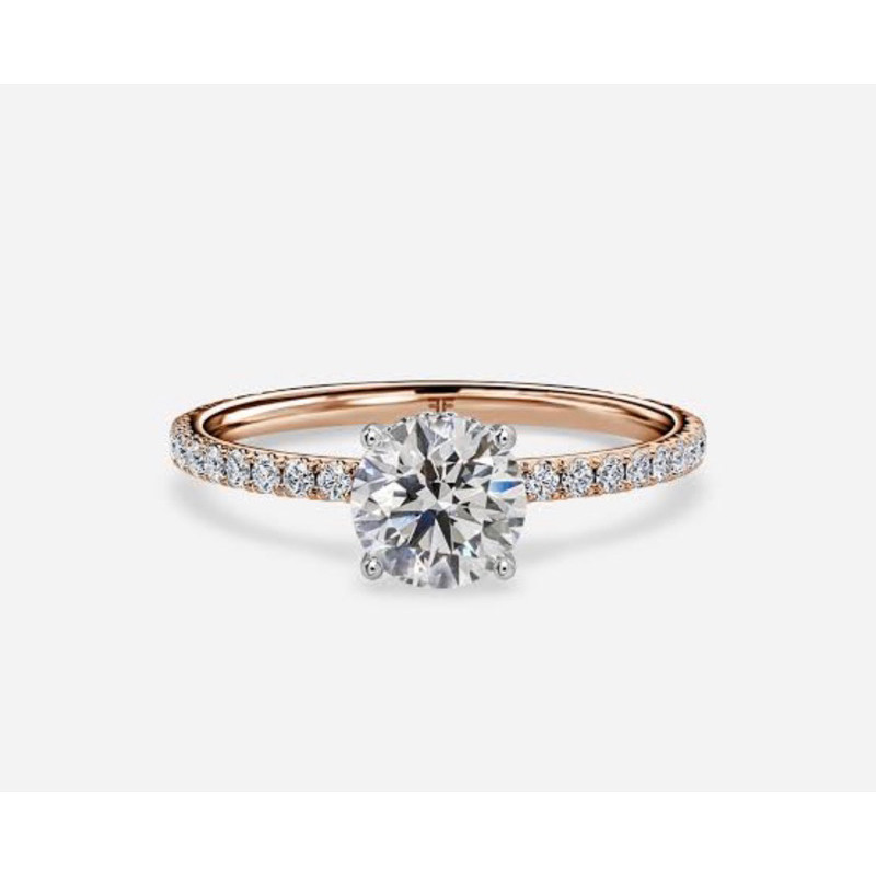 CVD Diamond Solitaire Ring แหวนเพชรแท้ ทองคำ 9K 1.05 ct HPHT Lab Grown Diamond น้ำ 100 (D) VS1 ทองค