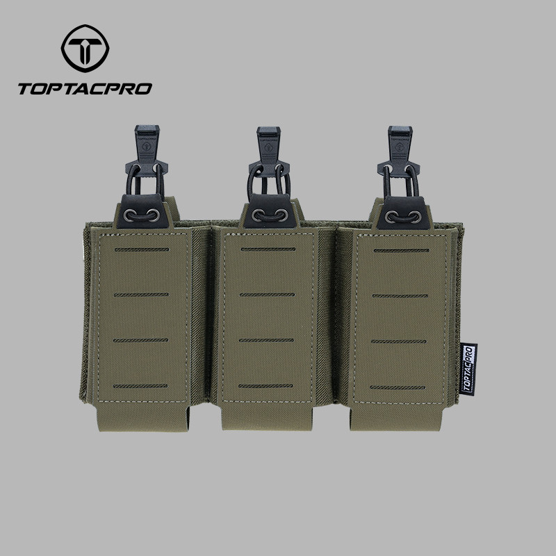 TOPTACPRO Tactical 556 Triple Mag Pouch MOLLE EDC Belt Pouch 8528