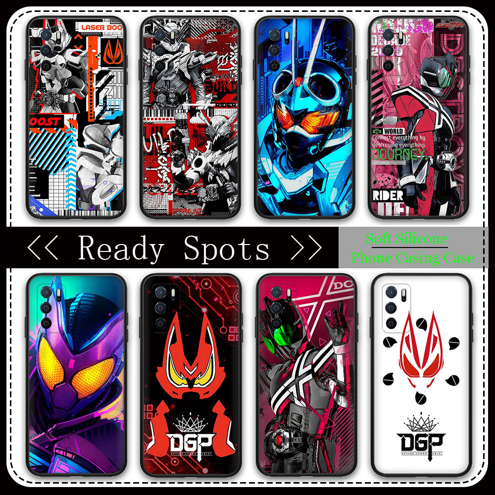 TPU Cover Vivo V19 V20 Pro S7 S7T V21 V21E T1 T1x Y10 Y75 Y70 Y53S 8N81 Kamen Rider Black Soft Case