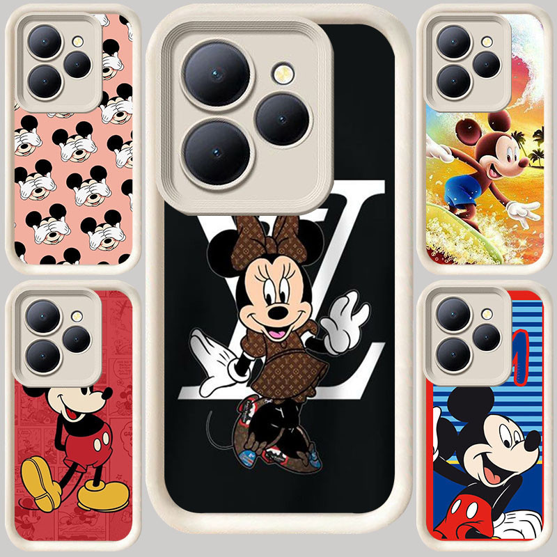 M-62 Mickey Mouse ปลอกสีขาวสําหรับ ITEL A90 A80 A70 A50 S23 RS4 P55 P65 5G