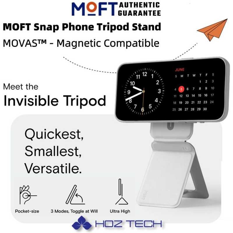 ❤ MOFT Movas™ Snap Invisible Tripod Stand,Magnetic Compatible,Multiple Angle,Foldable Phone Sta