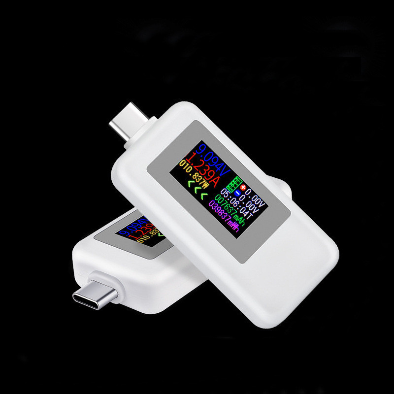 Type-c Two-Way Tester หน้าจอสี USB Current Voltage Tester USB-C Two-Way Tester 1902C