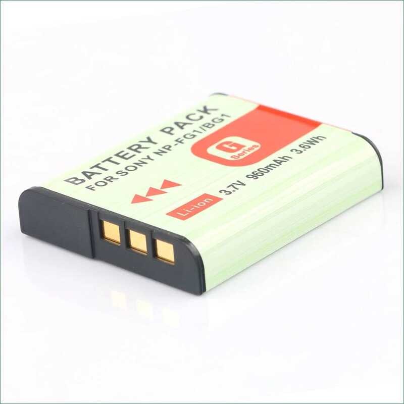 ▥ สําหรับ Sony Np-Fg1/Bg1 960Mah แบตเตอรี่กล้องใช้งานร่วมกับ Dsc-Hx10 Dsc-Hx9 Dsc-Hx7 Dsc-Hx5 D