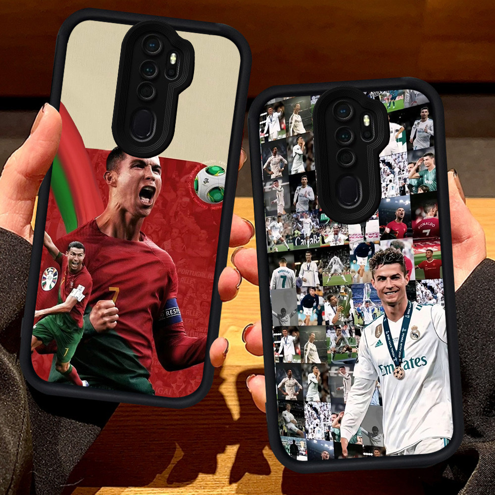 S34 Ronaldo สําหรับ OPPO Reno 2Z A37 F11 A9 A39 2F A5 2020 A83 Pro สีดํา