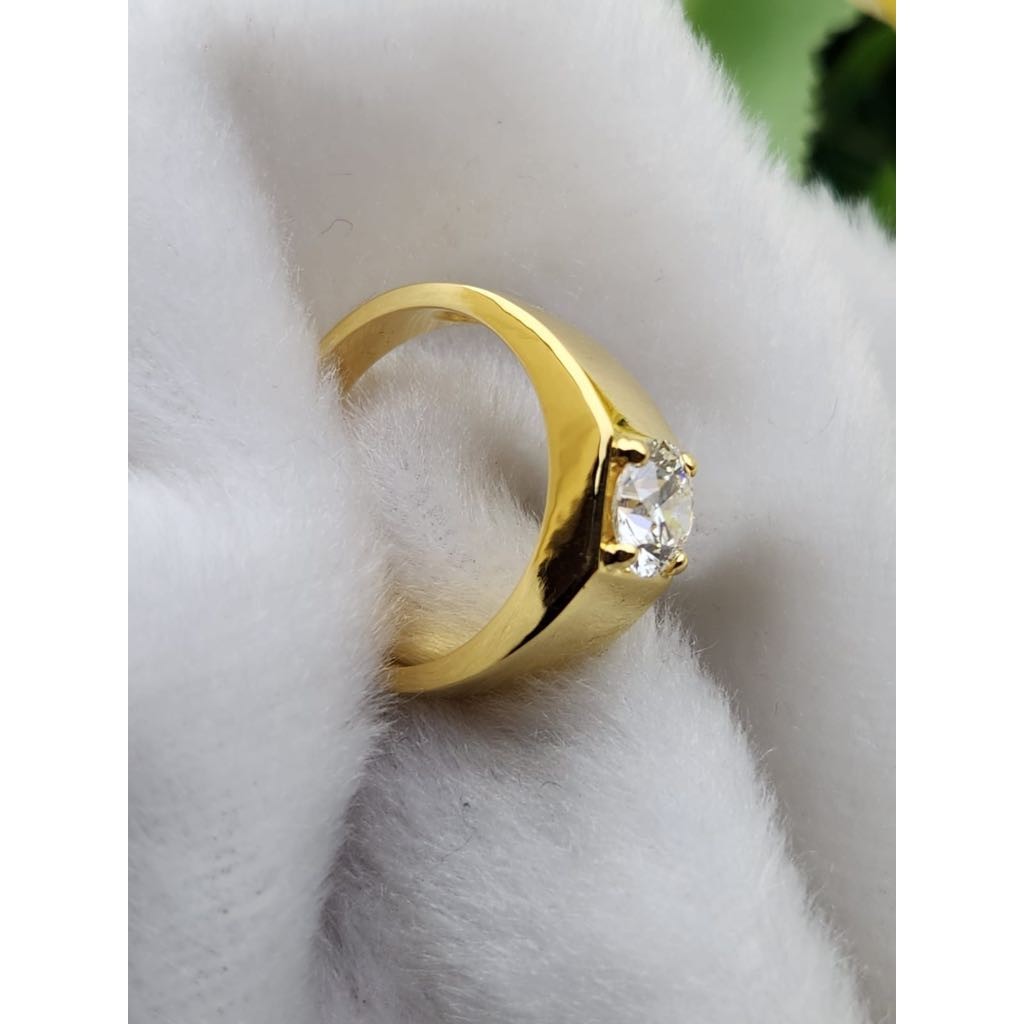 แหวนเพชร 1.03 ct E VS1 Lab Grown Diamond - ROUND ทรงผู้ชายทองคำ 9K - พร้อมใบเซอ IGI