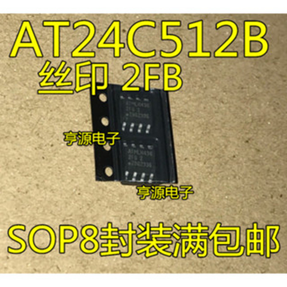 5 ชิ้น AT24C512BN-SH25-T 2FB2 BAT24C512BN-SH SOP-8 ชิป IC