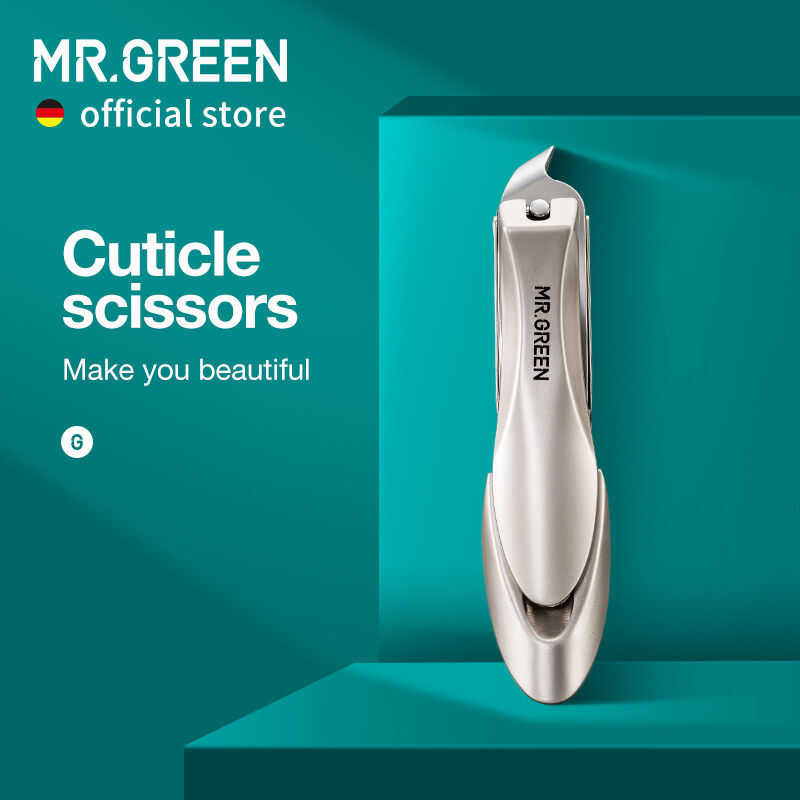 ❤ Mr.Green กรรไกรตัดเล็บขอบเฉียง กรรไกรตัดเล็บสแตนเลส ตัดเล็บ หนังกำพร้า อุปกรณ์ตัดเล็บ ทำเล็บ