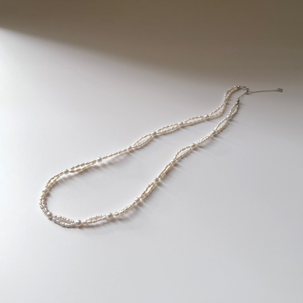 Jynuj [BRIDGERTON] สร้อยคอมุก Keshi น้ําจืด (Keshi 2mm+)