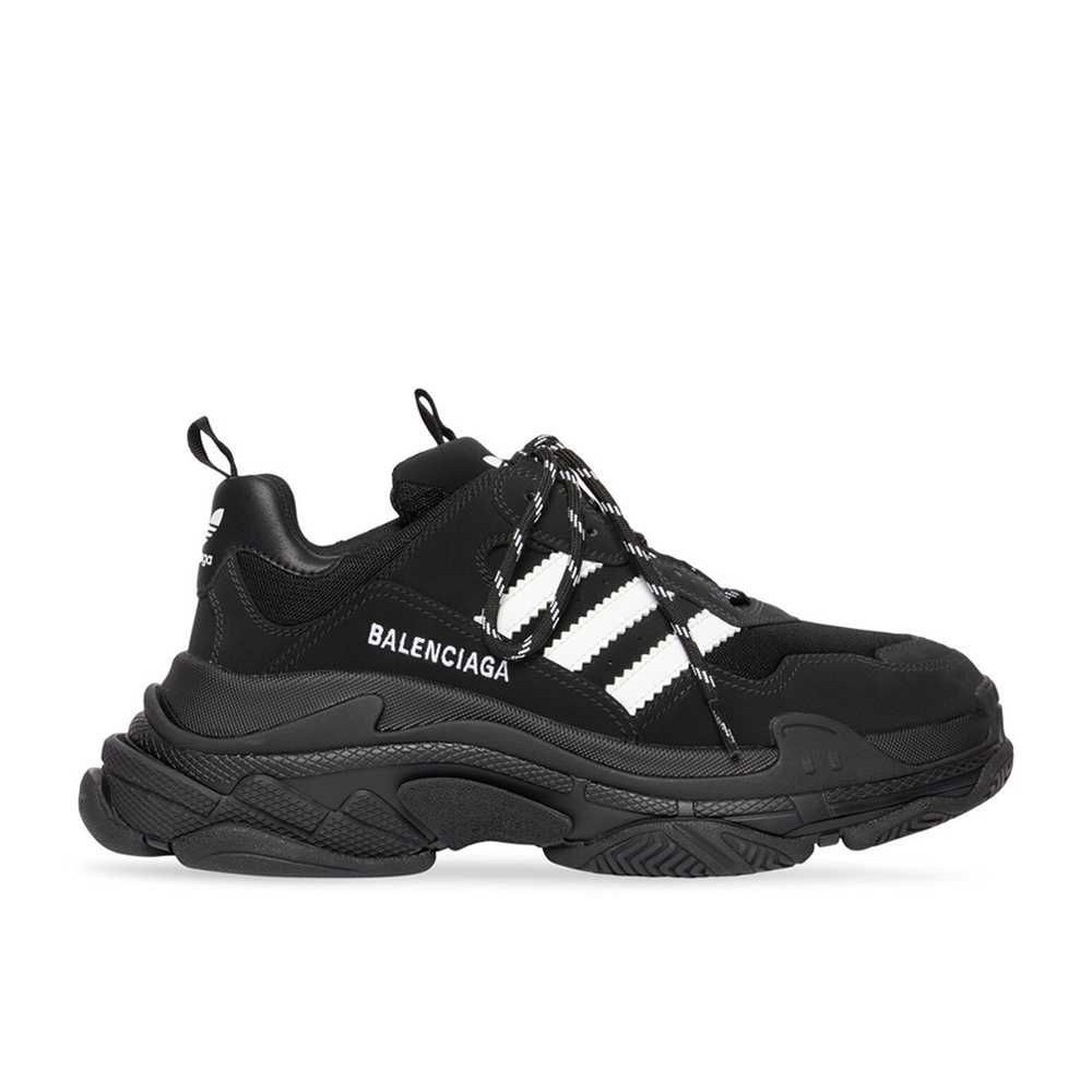 adidas × BALENCIAGA Triple S Sneaker Black Unused