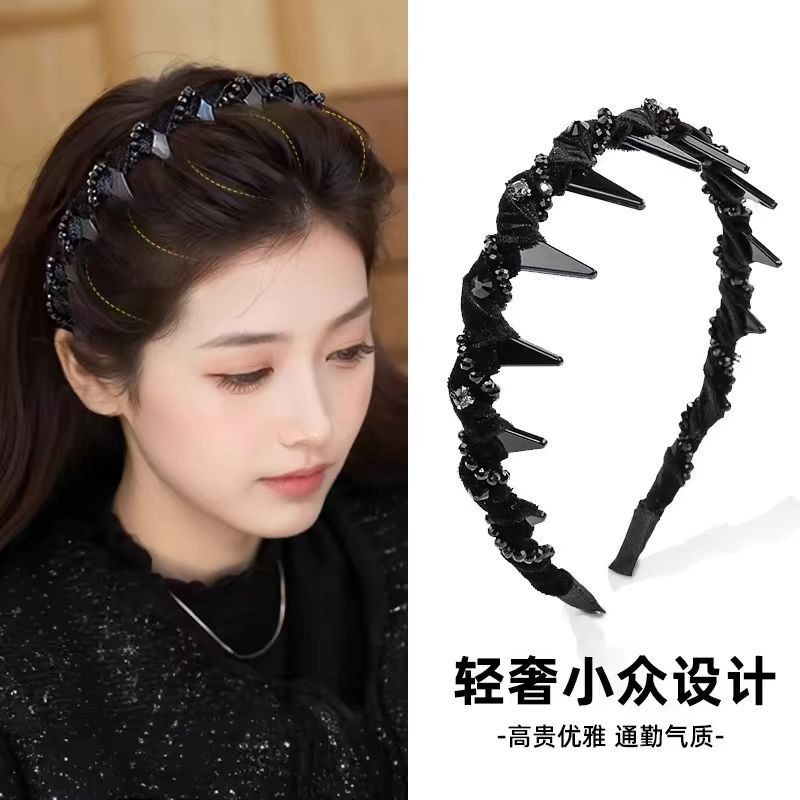 Louis Fuyao Paris Princess Handmade Beaded High Top Headband for Women