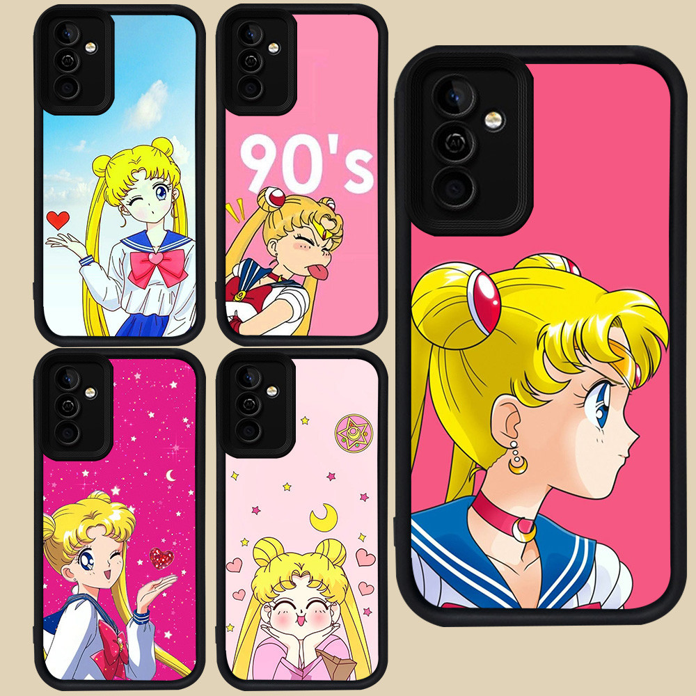 SAMSUNG ปลอกสีดําสําหรับSamsung A23 A52S A13 A53 A52 A72 S20 A32 A33 A73 S21 M15 S24 FE 5G A26 R8 23