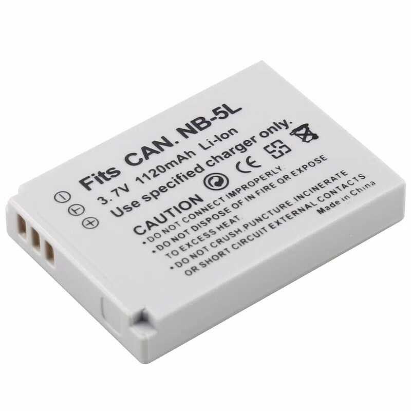 ▥ 4Pcs Probty Nb-5L NB 5L แบตเตอรี่ + Charger สำหรับ Canon Powershot Sd790is Sd850is Sd870is Sd